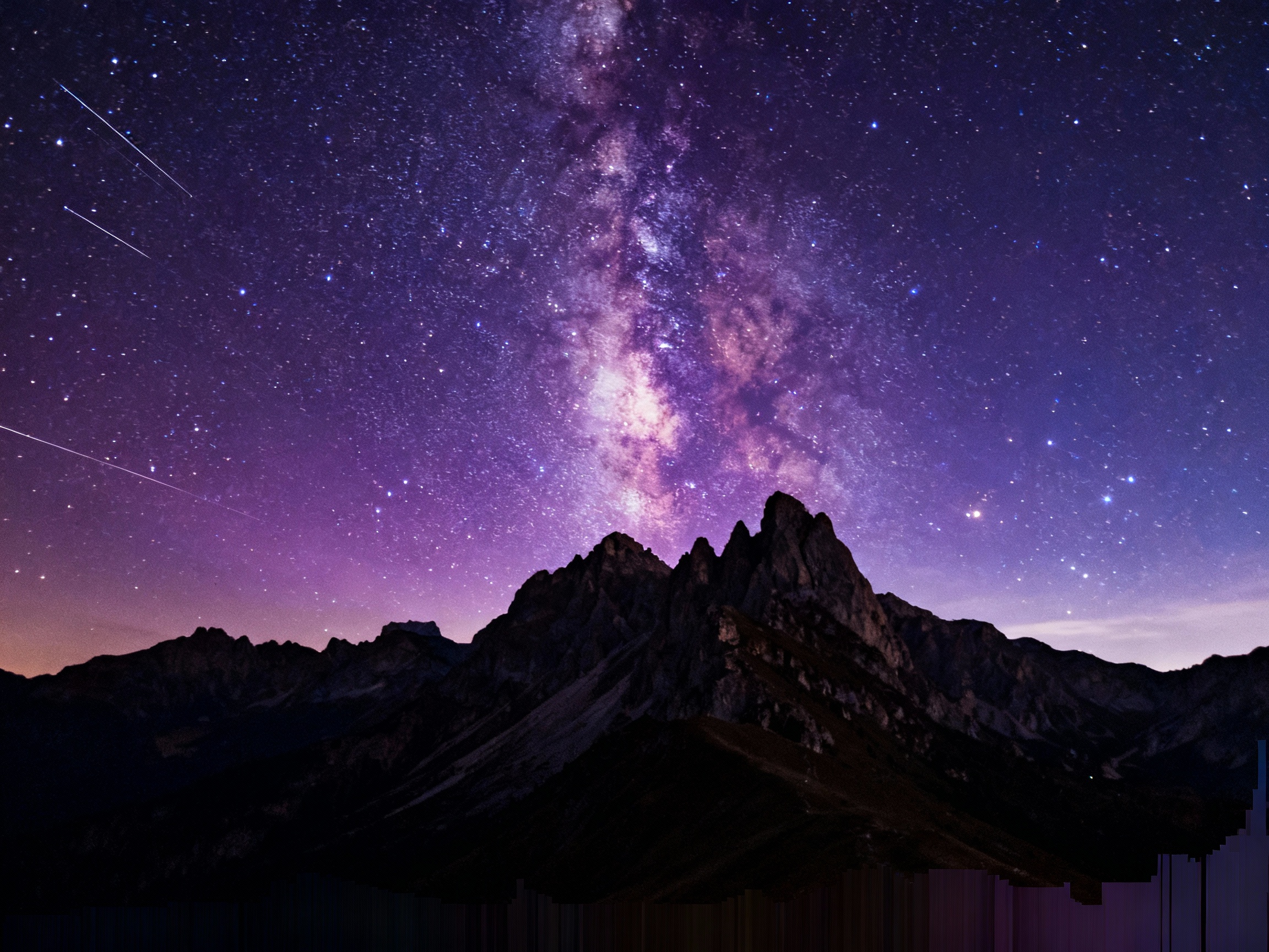 Histogram Reading for Milky Way Shots